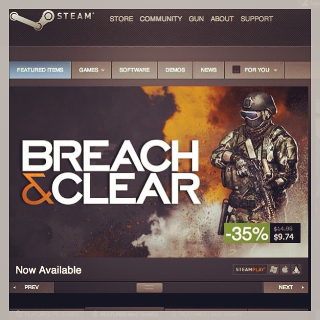Read more about the article New Game Release – Breach & Clear on Steam